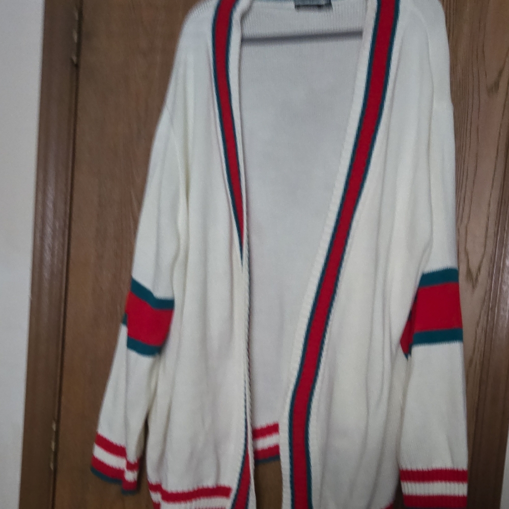 Boohoo Knit Sweater with Vibrant Stripes
